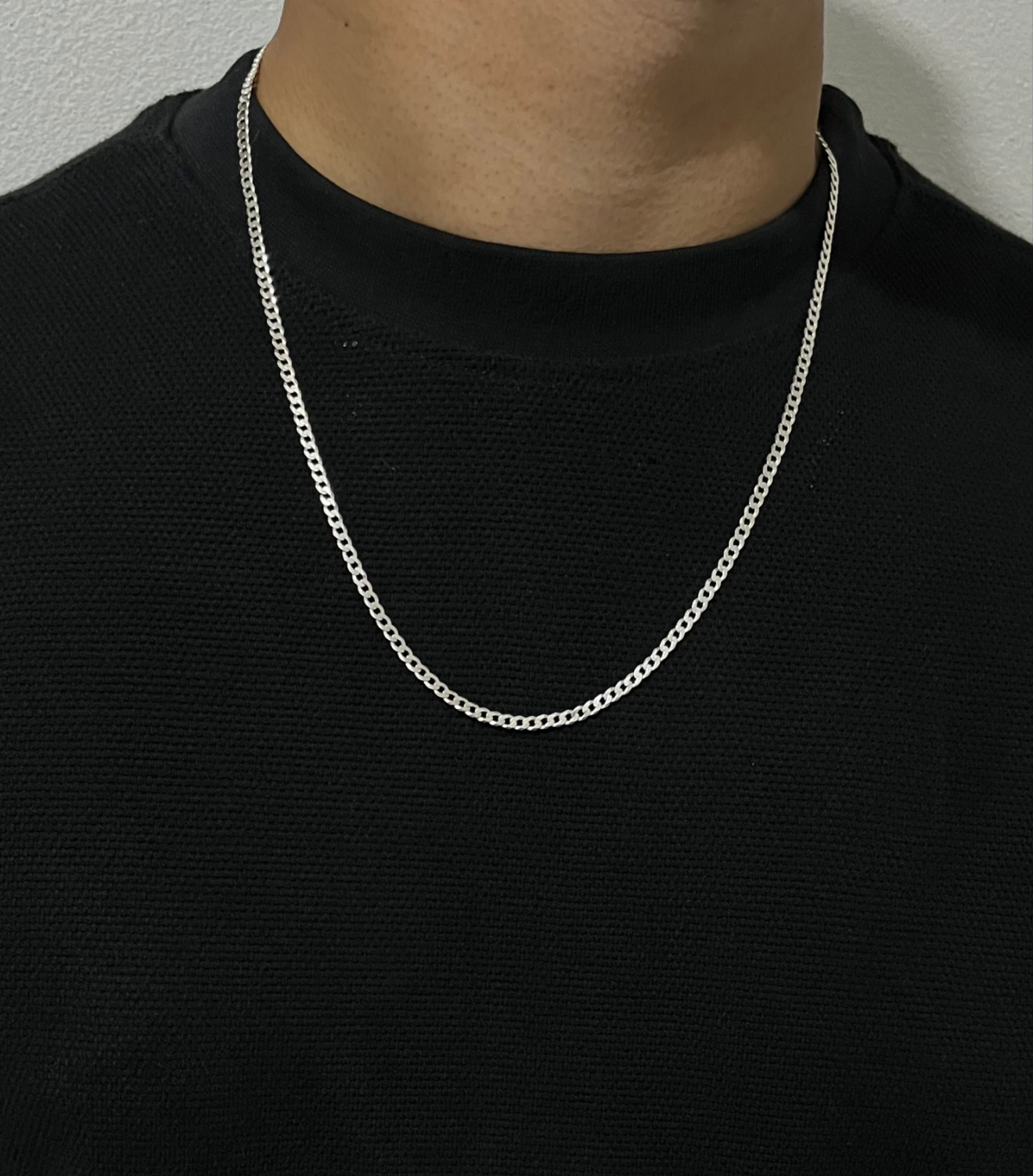 Cadena Cubana Lisa Plata