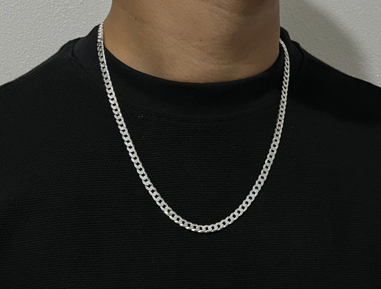 Cadena Cubana Lisa Plata
