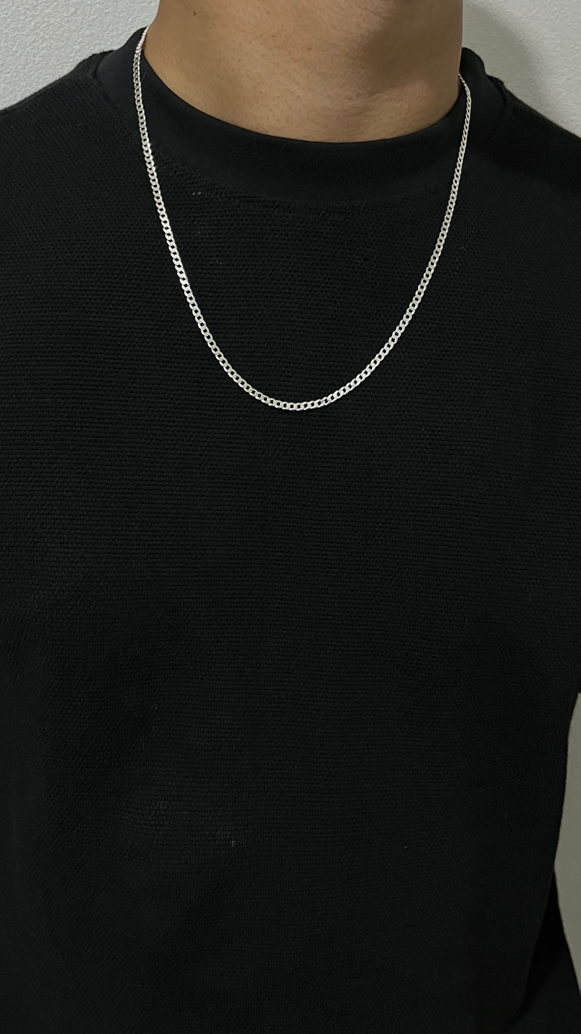 Cadena Cubana Lisa Plata